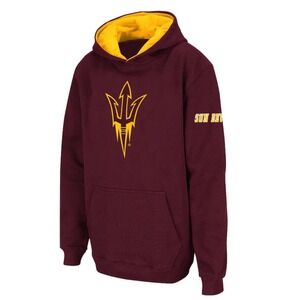 Arizona‎ State Sun Devils Women's Athletic Big Logo Pullover Hoodie - Maroon NEW